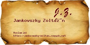 Jankovszky Zoltán névjegykártya