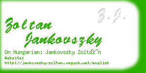 zoltan jankovszky business card